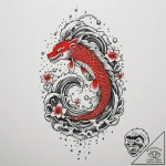 Tattoo sketch a zodiac symbol with water drop… – tattoo sketch (№1755587798_0, 19.08.2025 07:16) — tattoovalue.net