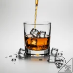 A glass of whiskey on the rocks, with condens… – tattoo sketch (№1755589184_0, 19.08.2025 07:39) — tattoovalue.net