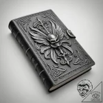 A detailed shot of an old, leather-bound book… – tattoo sketch (№1755590571_0, 19.08.2025 08:02) — tattoovalue.net