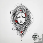 Tattoo design a powerful thought bubble with… – tattoo sketch (№1755611476_0, 19.08.2025 13:51) — tattoovalue.net