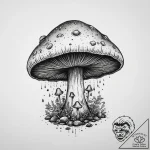 Mushroom cloud, tattoo flash sheet design, bl… – tattoo sketch (№1755612099_0, 19.08.2025 14:01) — tattoovalue.net