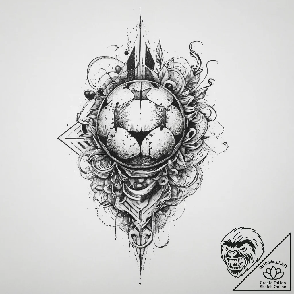 Tattoo design an abstract representation of "... - tattoo sketch (№1755614169_0, 19.08.2025 14:36) — tattoovalue.net
