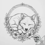 Tattoo design a loyal companion animal (dog,… – tattoo sketch (№1755616066_0, 19.08.2025 15:07) — tattoovalue.net