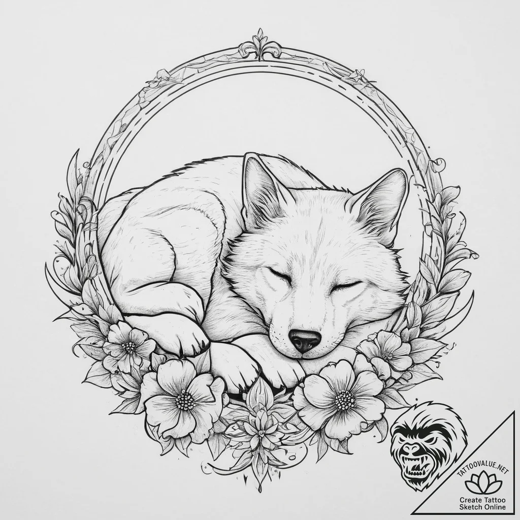 Tattoo design a loyal companion animal (dog,... - tattoo sketch (№1755616066_0, 19.08.2025 15:07) — tattoovalue.net