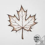 Maple, tattoo drawing outline, new school tat… – tattoo sketch (№1755617311_0, 19.08.2025 15:28) — tattoovalue.net