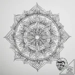 Tattoo sketch a glowing portal frame in a dar… – tattoo sketch (№1755618136_0, 19.08.2025 15:42) — tattoovalue.net
