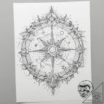 Tattoo sketch a cosmic dotwork sky with the z… – tattoo sketch (№1755619391_0, 19.08.2025 16:03) — tattoovalue.net