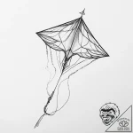 Kite – tattoo sketch (№1755619605_0, 19.08.2025 16:06) — tattoovalue.net