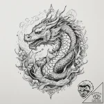 A d20 die from dungeons & dragons, tattoo lin… – tattoo sketch (№1755621462_0, 19.08.2025 16:37) — tattoovalue.net