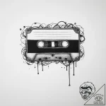 Cassette, tattoo sketch design, blackwork tat… – tattoo sketch (№1755622283_0, 19.08.2025 16:51) — tattoovalue.net