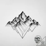 Tattoo sketch a small, minimalist mountain pe… – tattoo sketch (№1755622912_0, 19.08.2025 17:01) — tattoovalue.net
