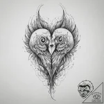 Tattoo design a subtle representation of two… – tattoo sketch (№1755623528_0, 19.08.2025 17:12) — tattoovalue.net