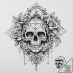 Tattoo sketch an intricate fantasy lock with… – tattoo sketch (№1755624357_0, 19.08.2025 17:25) — tattoovalue.net