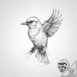 Bird – tattoo sketch (№1755626218_0, 19.08.2025 17:56) — tattoovalue.net