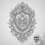 Tattoo design a subtle floral pattern forming… – tattoo sketch (№1755628297_0, 19.08.2025 18:31) — tattoovalue.net