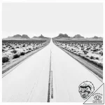 A shot of a long, straight, empty road in the… – tattoo sketch (№1755628509_0, 19.08.2025 18:35) — tattoovalue.net