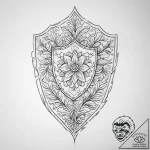 Tattoo design a subtle floral pattern forming… – tattoo sketch (№1755629129_0, 19.08.2025 18:45) — tattoovalue.net