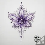Violet – tattoo sketch (№1755629969_0, 19.08.2025 18:59) — tattoovalue.net