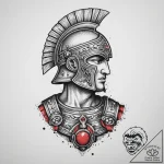 Roman legionary, tattoo flash sheet design, o… – tattoo sketch (№1755630592_0, 19.08.2025 19:09) — tattoovalue.net