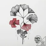 Ginkgo leaves, tattoo flash sheet design, tra… – tattoo sketch (№1755630802_0, 19.08.2025 19:13) — tattoovalue.net