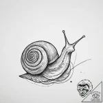 Snail, tattoo flash sheet design, black and r… – tattoo sketch (№1755632682_0, 19.08.2025 19:44) — tattoovalue.net
