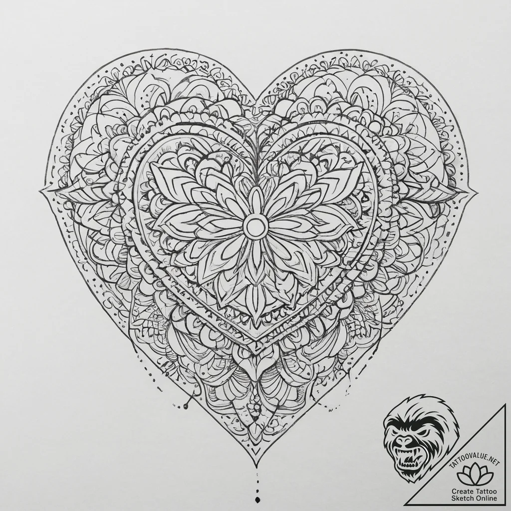 Tattoo design a hand covering a heart, symbol... - tattoo sketch (№1755633927_0, 19.08.2025 20:05) — tattoovalue.net