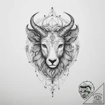 Tattoo sketch a neo-traditional zodiac animal… – tattoo sketch (№1755634962_0, 19.08.2025 20:22) — tattoovalue.net