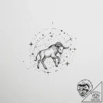 Tattoo sketch a single, tiny star constellati… – tattoo sketch (№1755635595_0, 19.08.2025 20:33) — tattoovalue.net