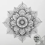 Tattoo sketch a flower blooming from a specif… – tattoo sketch (№1755636227_0, 19.08.2025 20:43) — tattoovalue.net