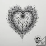 Tattoo design a hand covering a heart, symbol… – tattoo sketch (№1755636643_0, 19.08.2025 20:50) — tattoovalue.net