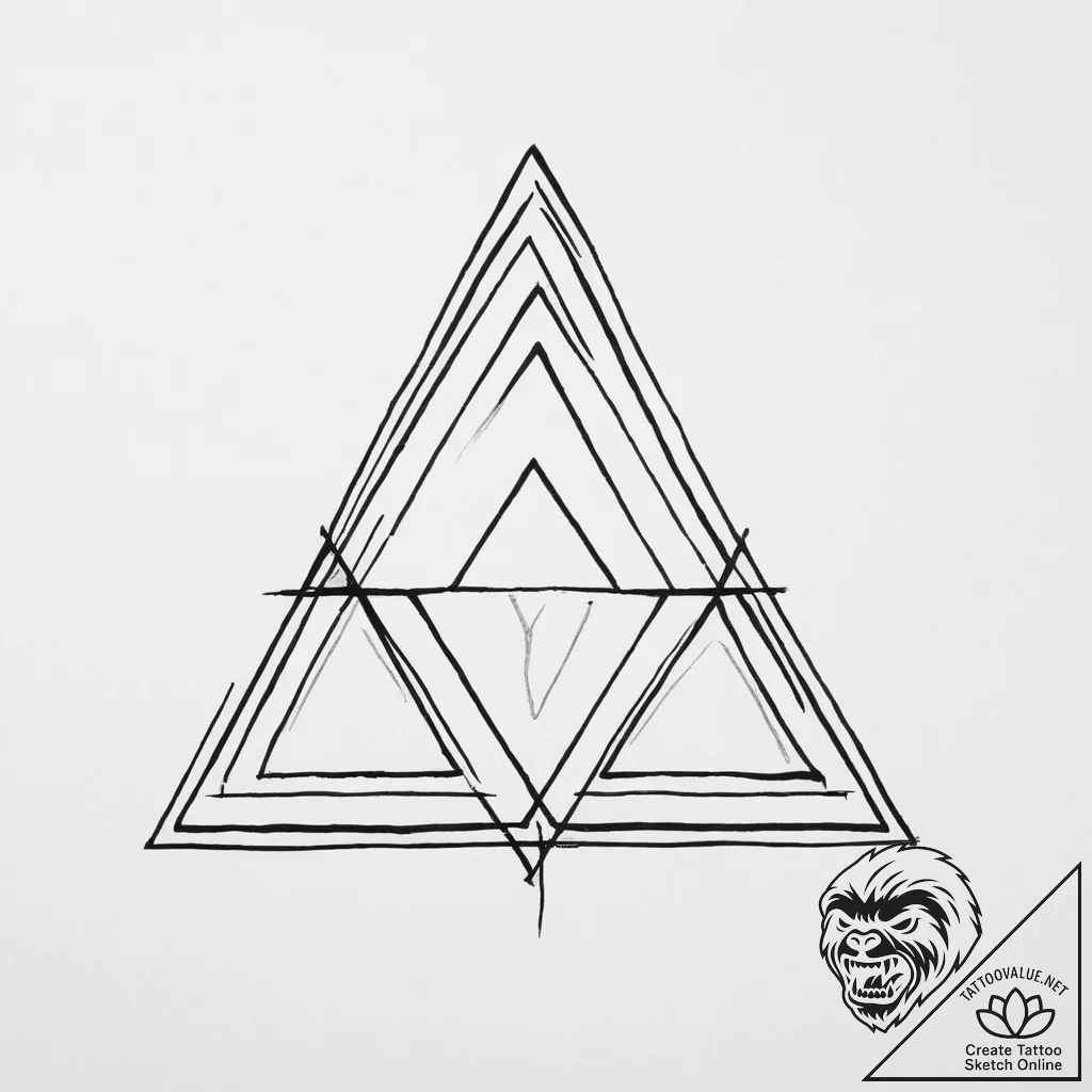 Triad (symbol) - tattoo sketch (№1755637678_0, 19.08.2025 21:07) — tattoovalue.net