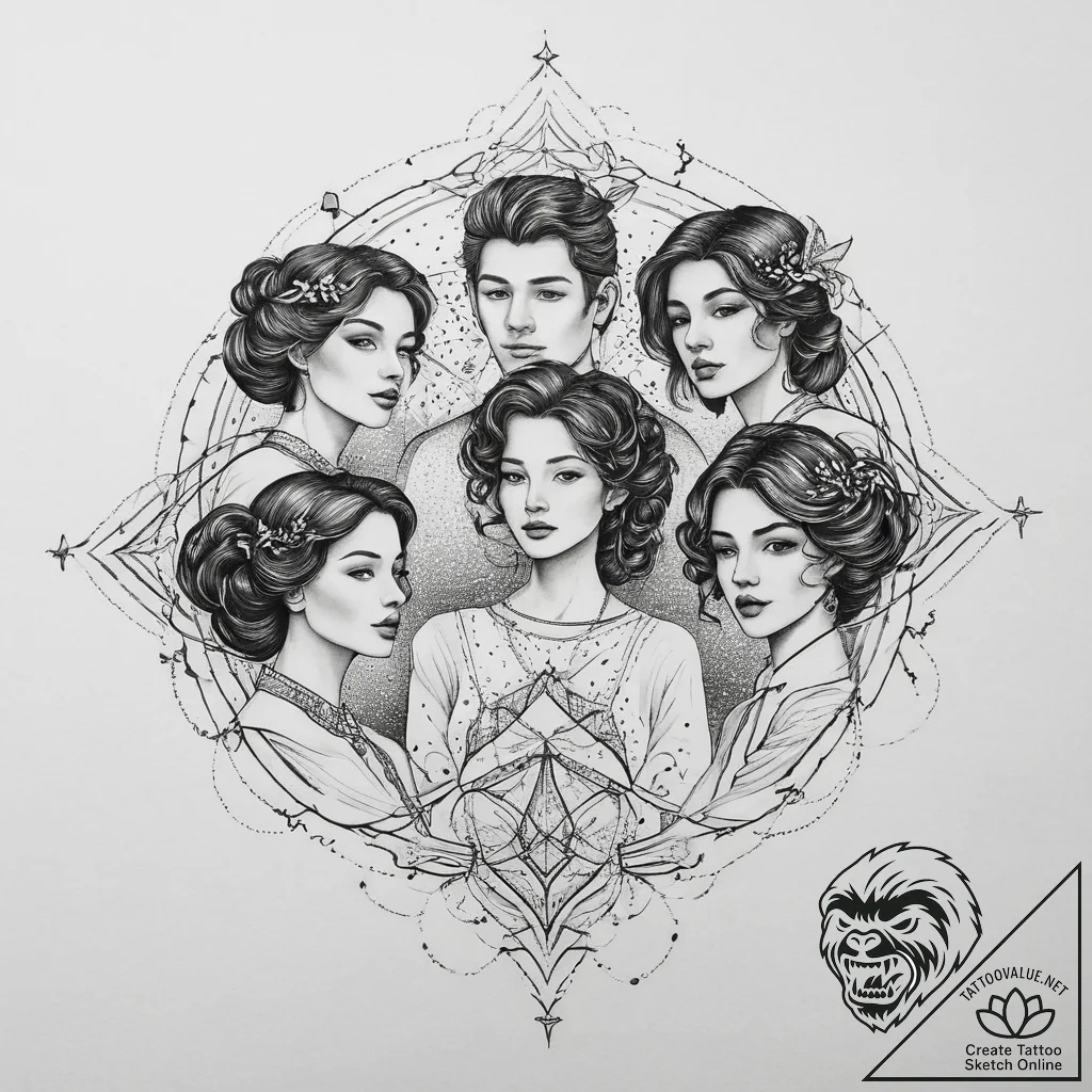 Tattoo sketch a small dotwork constellation r... - tattoo sketch (№1755638715_0, 19.08.2025 21:25) — tattoovalue.net