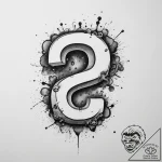 Tattoo sketch a floating question mark block… – tattoo sketch (№1755638924_0, 19.08.2025 21:28) — tattoovalue.net