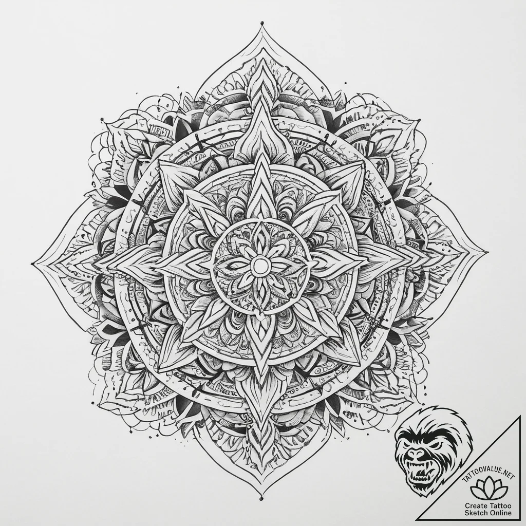 Yakuza (symbolism), concept art for tattoo, g... - tattoo sketch (№1755639338_0, 19.08.2025 21:35) — tattoovalue.net