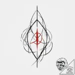 Tattoo design a small, elegant symbol behind… – tattoo sketch (№1755640791_0, 19.08.2025 21:59) — tattoovalue.net