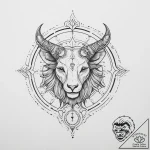 Tattoo design a minimalist symbol conveying t… – tattoo sketch (№1755641417_0, 19.08.2025 22:10) — tattoovalue.net