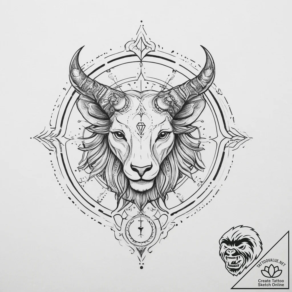 Tattoo design a minimalist symbol conveying t... - tattoo sketch (№1755641417_0, 19.08.2025 22:10) — tattoovalue.net