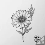 Tattoo sketch a slender sprig of lavender or… – tattoo sketch (№1755642056_0, 19.08.2025 22:20) — tattoovalue.net