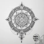 Tattoo sketch libra’s scales, one side a geom… – tattoo sketch (№1755643094_0, 19.08.2025 22:38) — tattoovalue.net