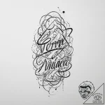 Tattoo design a child’s name in their own act… – tattoo sketch (№1755661420_0, 20.08.2025 03:43) — tattoovalue.net