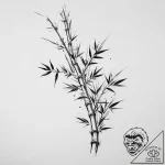 Bamboo, tattoo flash sheet design, on a clean… – tattoo sketch (№1755666114_0, 20.08.2025 05:01) — tattoovalue.net
