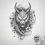 Tattoo design a subtle tribute ribbon in blac… – tattoo sketch (№1755669908_0, 20.08.2025 06:05) — tattoovalue.net