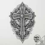 The interior of a small, cluttered antique sh… – tattoo sketch (№1755671102_0, 20.08.2025 06:25) — tattoovalue.net