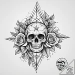 Tattoo design a starlit night sky, with a sin… – tattoo sketch (№1755671501_0, 20.08.2025 06:31) — tattoovalue.net