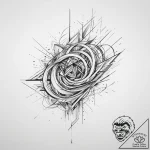 Tattoo design an abstract interpretation of m… – tattoo sketch (№1755672097_0, 20.08.2025 06:41) — tattoovalue.net