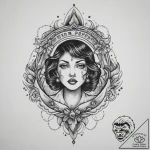 Tattoo design a shimmering effect resembling… – tattoo sketch (№1755673285_0, 20.08.2025 07:01) — tattoovalue.net