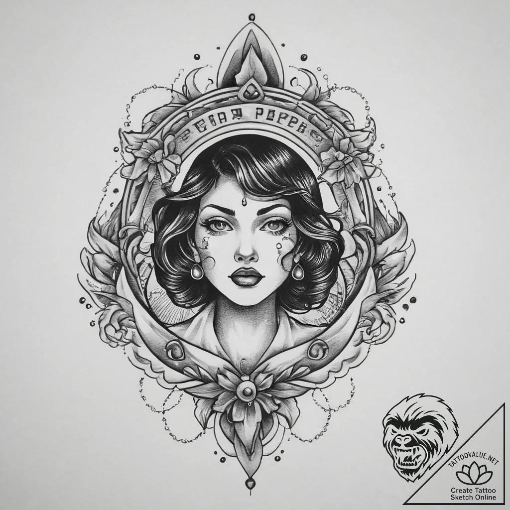 Tattoo design a shimmering effect resembling... - tattoo sketch (№1755673285_0, 20.08.2025 07:01) — tattoovalue.net
