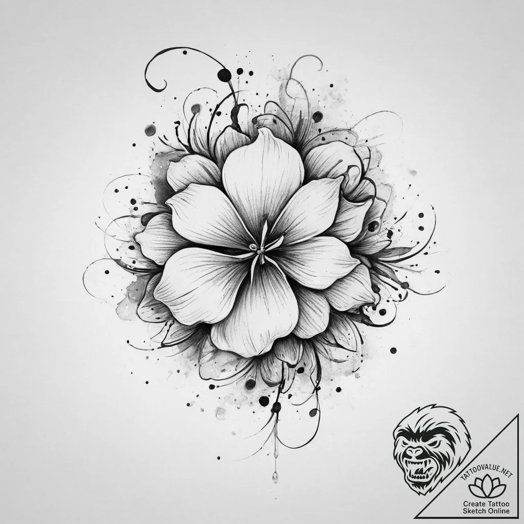 Tattoo design a shimmering effect resembling... - tattoo sketch (№1755696944_0, 20.08.2025 13:35) — tattoovalue.net