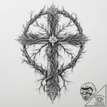 64. tattoo design: a “chernobog” rune intertw… – tattoo sketch (№1755703910_0, 20.08.2025 15:31) — tattoovalue.net