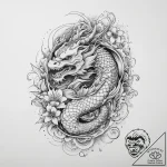 Hawk, concept art for tattoo, black and white… – tattoo sketch (№1755704311_0, 20.08.2025 15:38) — tattoovalue.net